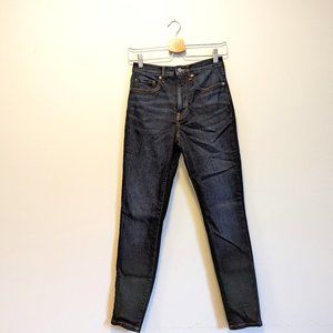 Everlane Authentic Stretch High-Rise Skinny in Deep Indigo, Size 26 Regular